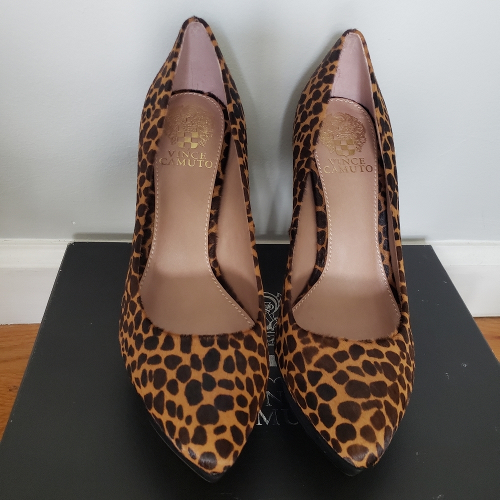Vince Camuto Cheetah Print Heels